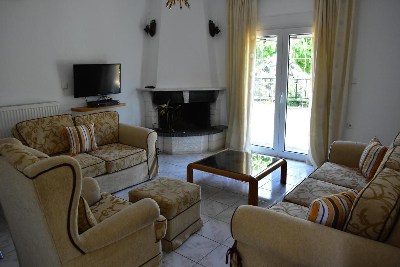 White Clam Vintage House With Sea View & Garden Villa มากรีเยียลอส ภายนอก รูปภาพ